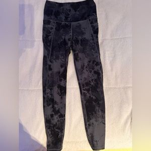 Grey and black leggings small